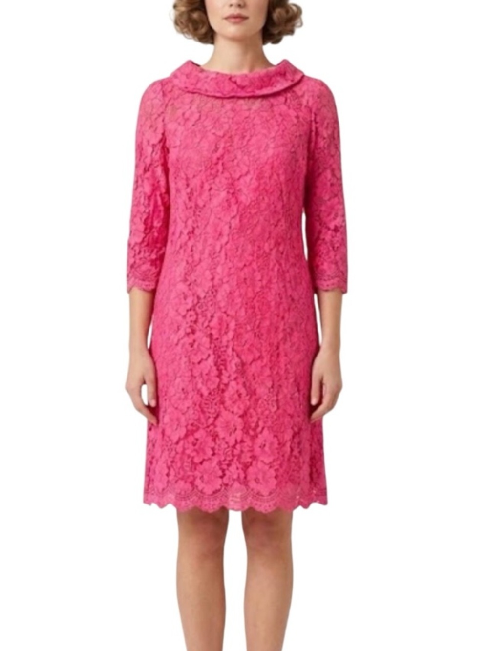 HENRY-LEE Vintage Dress in Barbiecore Pink
Size Medium